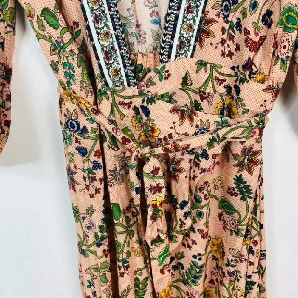 Farm Rio Women's Size Small Maxi Long Wrap Dress - Picture 6 of 9